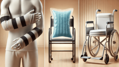 Arm pouch, ice pack, toilet chairs